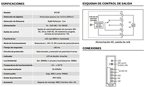 Fotocélula de reflexión Carlo Gavazzi PMP12RG - Imagen 11