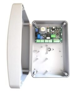 Cuadro de control, placa electrónica de maniobras para motores puertas batientes VDS Euro M2 230v con receptor de radio y caja estanca