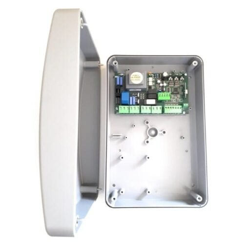 Cuadro de control, placa electrónica de maniobras para motores puertas batientes VDS Euro M2 230v con receptor de radio y caja estanca
