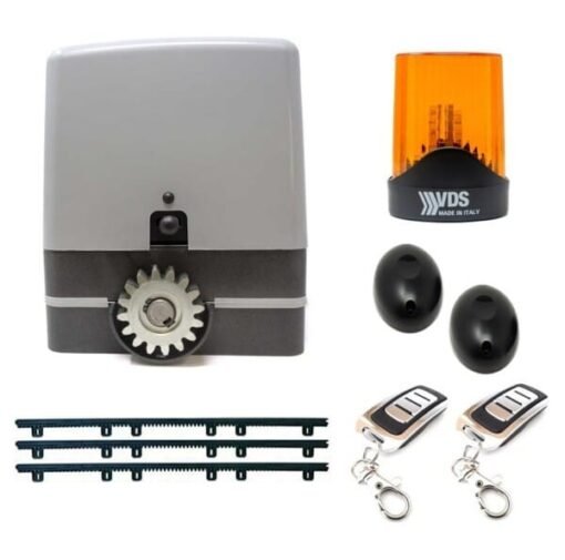 Kit motor puerta corredera Carrera 800kg con cremallera de nylon