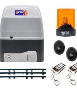 Kit motor puerta corredera Geko 400kg 230v con cremallera de nylon