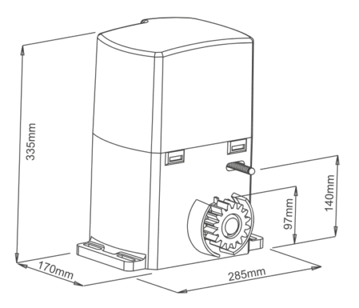 Kit motor corredera AT PLUS 2500kg 230v con acero - Imagen 17