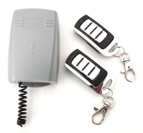 Kit radio receptor y mandos para garaje ECO rolling code, receptor radio frecuencia para puertas de garaje con mandos 3