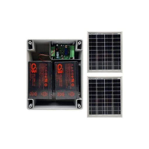 Kit alimentación solar 24v para automatismos de puertas 1
