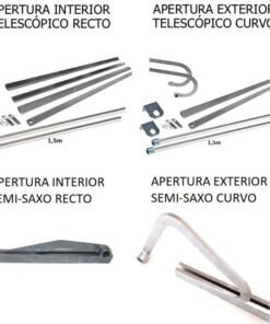 Kit completo motor puerta basculante VDS BASIC-ON 230V - Herrajes para instalación del motor basculante