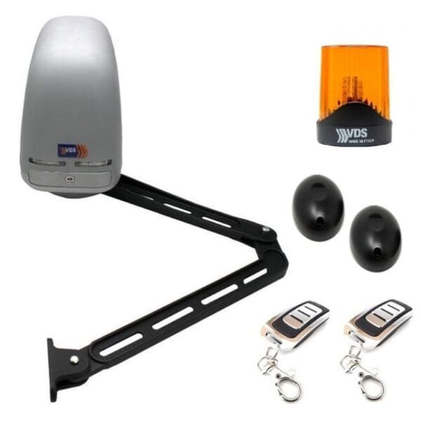 Kit motor articulado IBIS 24v puerta batiente abatible con placa de control incorporada
