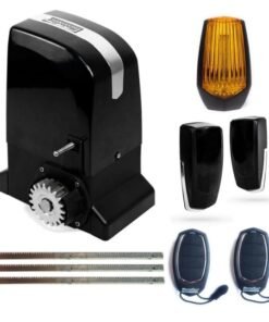 Kit motor puerta corredera Slide 800kg 230v con cremallera de acero, para puertas deslizantes de garaje