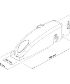 Kit completo motor puerta basculante VDS BASIC-ON 230V, para puertas basculantes de 2 hojas 11, medidas