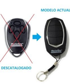 Motorline MX4SP Mando a distancia original para motres de garaje Motorline, sustituye al antiguo mando Motorline FALK, ambos de frecuencia 433Mhz y rolling code 2