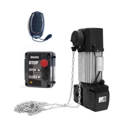 Kit motor puerta seccional industrial KVM tracción al eje - 1