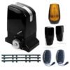 Kit motor puerta corredera Slide 800kg 230v con cremallera de nylon, mandos, fotocélula y lámpara de destellos