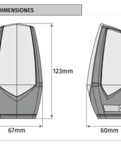 Lámpara de señalización destellante intermitente color naranja, tecnología led modelo Motorline MP205 para puertas de garaje automáticas. Avisa a los usuarios que la puerta está en funcionamiento.