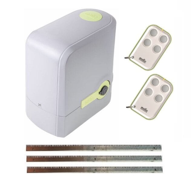 Kit motor puerta corredera MOTIC Compact 600 kg con mandos de garaje