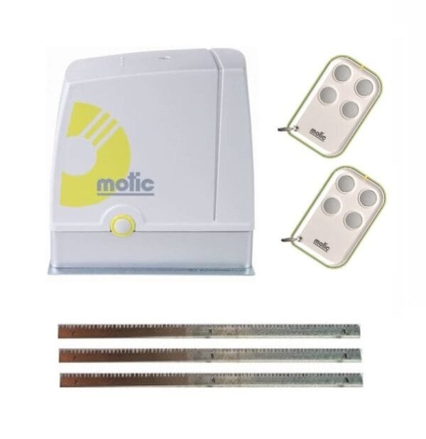 Kit motor puerta corredera MOTIC Compact 600 con cremallera de acero 4