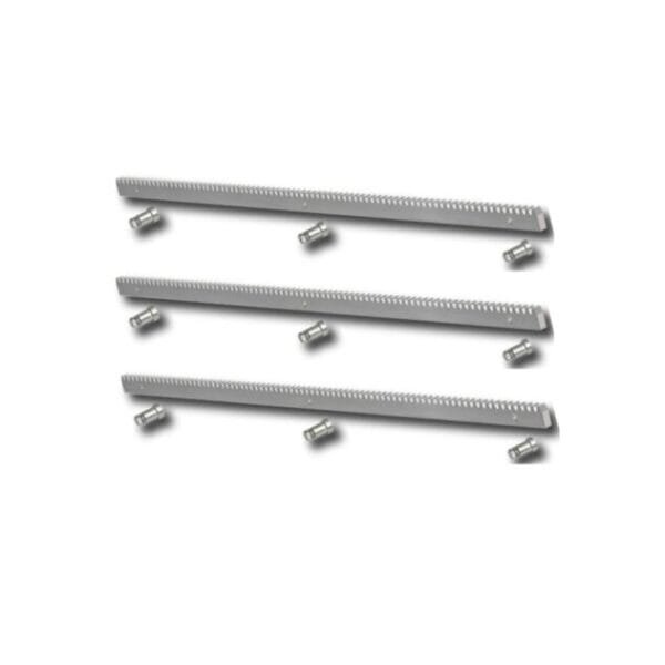 Kit pack de cremallera rack de acero 30 x 12 ara motores de puertas correderas, tramos de 1 metro