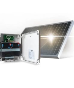 Kit alimentación solar Motorline APOLO para motores de puertas de 24v, suministro sin cables mediante energia solar y baterias para motores de puertas de garaje