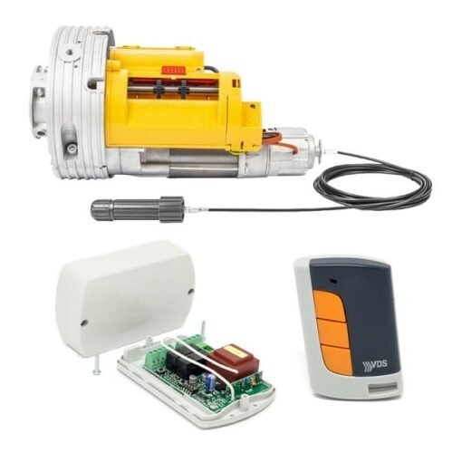 Kit motor puerta enrollable 200 kg con electro freno