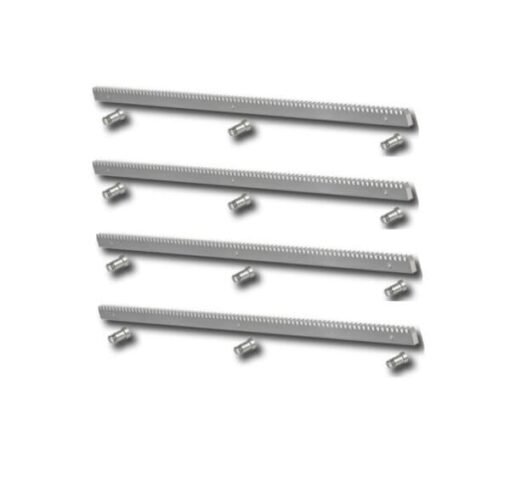 Pack 3 metros cremallera acero motor corredera 4