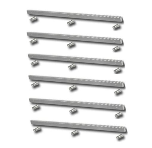 Pack 3 metros cremallera acero motor corredera 2
