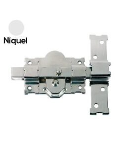 Cerrojo niquelado llave/pulsador