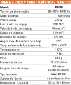 FAAC SB 400 motor hidráulico puerta batiente reversible 2