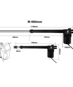 Motor puerta batiente M400 230v derecho