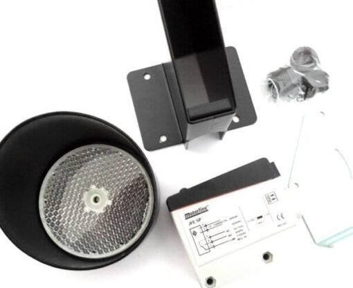 Kit fotocélula de reflexion con espejo y protecciones metal