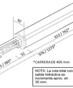 Emfa Tor 4 400 Motor hidraulico puerta batiente