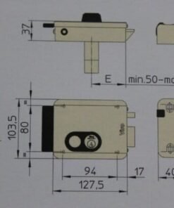 Viro V97 cerradura electrica con pulsador 3