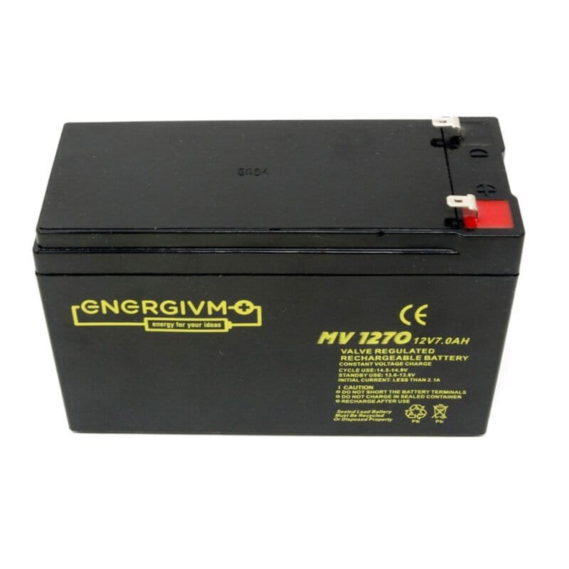 Batería reserva 12v 7Ah para motores de puertas