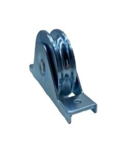 Rueda puerta corredera encastrar D80 U20 doble rodamiento