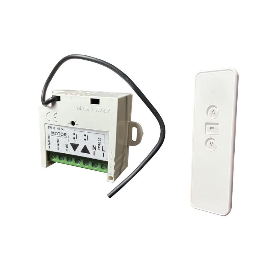 Cuadro de control con mando motores tubulares de persiana