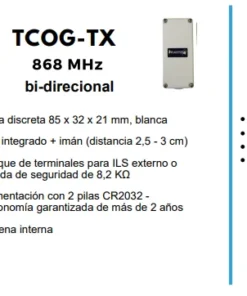 Kit lector magnético inalámbrico para puerta peatonal 868Mhz-2