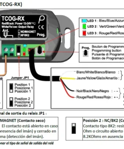 Alternative view of Kit lector magnético inalámbrico para puerta peatonal 868Mhz