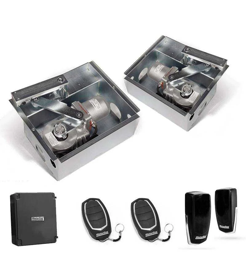 Kit motores enterrados puertas abatibles 2 hojas SUBWING 230v.