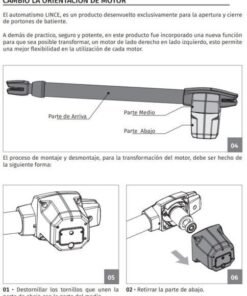 Kit Motorline Lince 400 motor batiente puerta 1 hoja 2