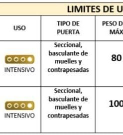Kit motor puerta garaje seccional EMFA MTCH hasta 1000N