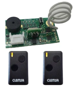 Kit receptor enchufable CLEMSA RNE248 con 2 mandos NT2 S