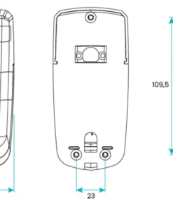 Medidas Fotocélula emisor receptor orientable 180º Motorline MF40