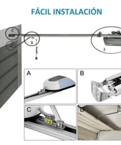 Kit motor puerta de garaje seccional o basculante Anubis