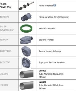 Vástago completo motor batiente Motorline Jag - despiece